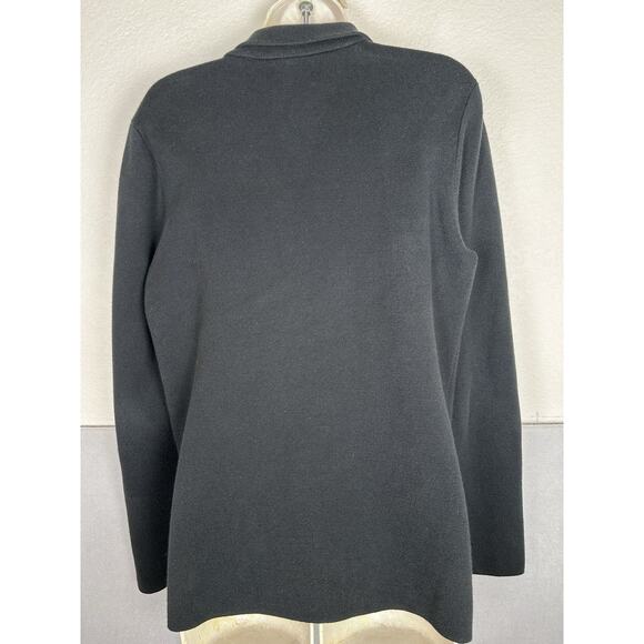 J.Crew sweater blazer Womens sz M schoolboy stretch single button office pocket - Picture 4 of 6